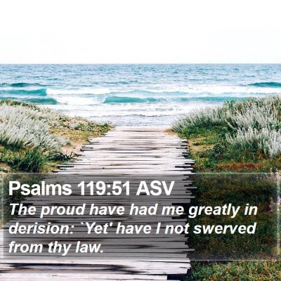 Psalms 119:51 ASV Bible Verse Image