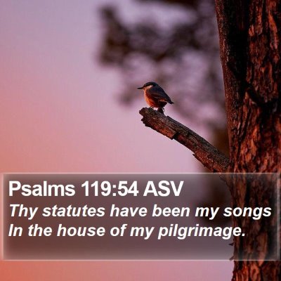 Psalms 119:54 ASV Bible Verse Image