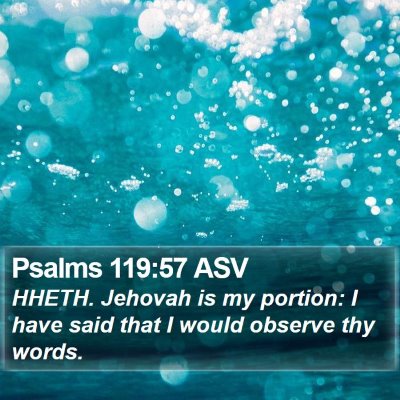 Psalms 119:57 ASV Bible Verse Image