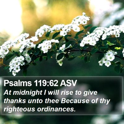 Psalms 119:62 ASV Bible Verse Image