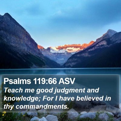 Psalms 119:66 ASV Bible Verse Image