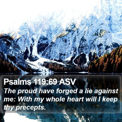 Psalms 119:69 ASV Bible Verse Image