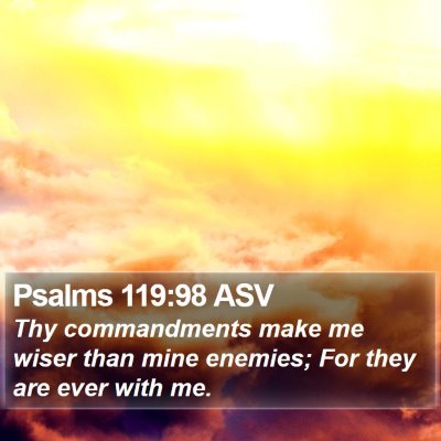 Psalms 119:98 ASV Bible Verse Image