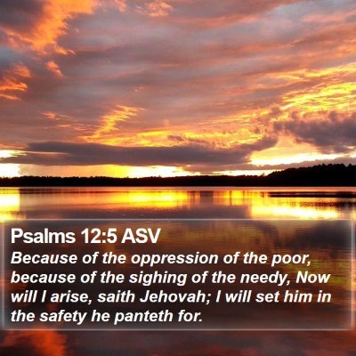 Psalms 12:5 ASV Bible Verse Image