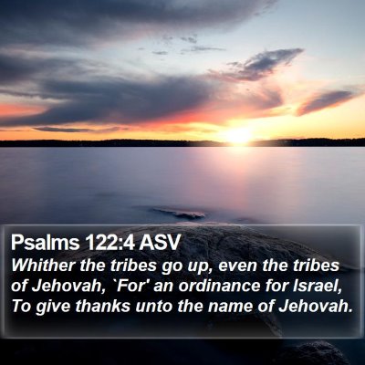 Psalms 122:4 ASV Bible Verse Image