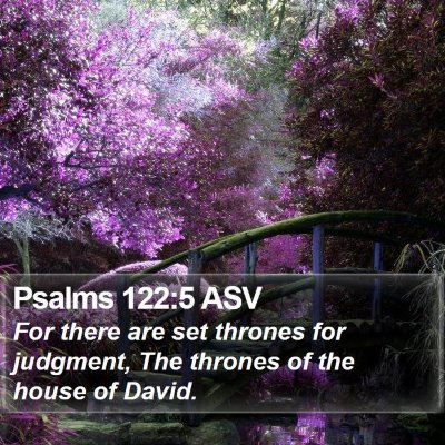 Psalms 122:5 ASV Bible Verse Image