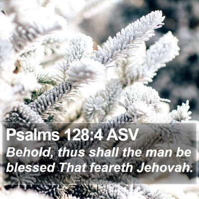 Psalms 128:4 ASV Bible Verse Image