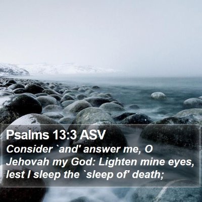 Psalms 13:3 ASV Bible Verse Image