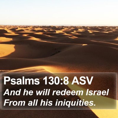 Psalms 130:8 ASV Bible Verse Image