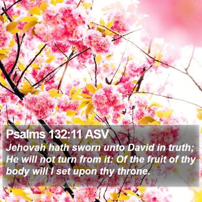 Psalms 132:11 ASV Bible Verse Image