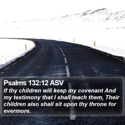 Psalms 132:12 ASV Bible Verse Image