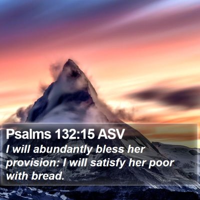 Psalms 132:15 ASV Bible Verse Image