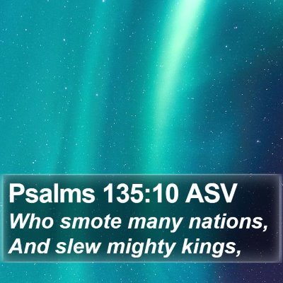 Psalms 135:10 ASV Bible Verse Image