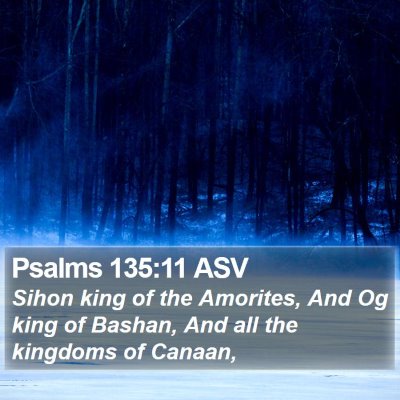 Psalms 135:11 ASV Bible Verse Image