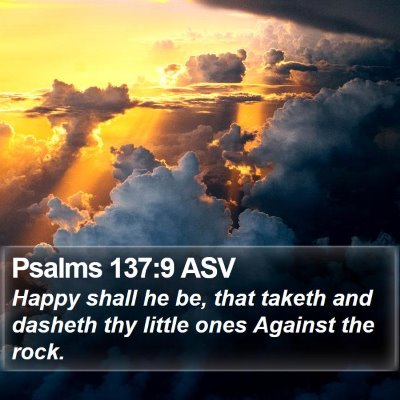Psalms 137:9 ASV Bible Verse Image