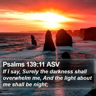 Psalms 139:11 ASV Bible Verse Image