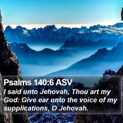 Psalms 140:6 ASV Bible Verse Image