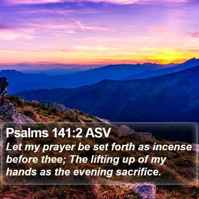 Psalms 141:2 ASV Bible Verse Image