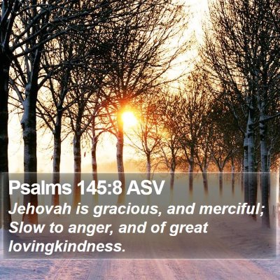 Psalms 145:8 ASV Bible Verse Image