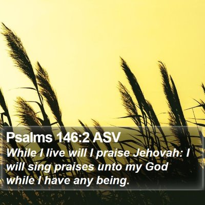 Psalms 146:2 ASV Bible Verse Image
