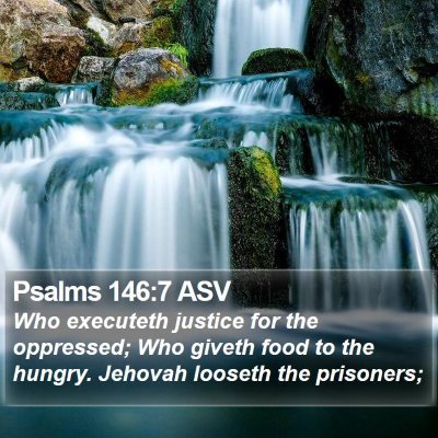 Psalms 146:7 ASV Bible Verse Image
