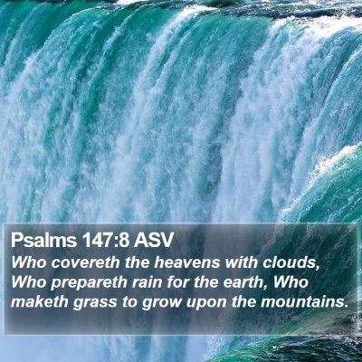 Psalms 147:8 ASV Bible Verse Image