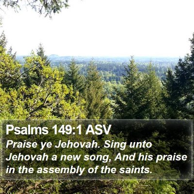 Psalms 149:1 ASV Bible Verse Image