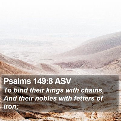 Psalms 149:8 ASV Bible Verse Image
