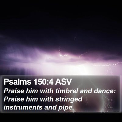 Psalms 150:4 ASV Bible Verse Image