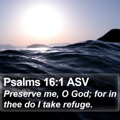 Psalms 16:1 ASV Bible Verse Image