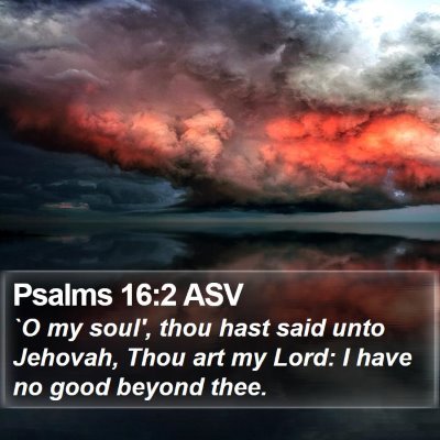 Psalms 16:2 ASV Bible Verse Image