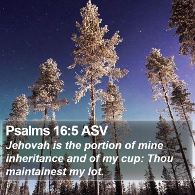 Psalms 16:5 ASV Bible Verse Image
