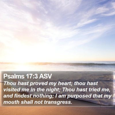 Psalms 17:3 ASV Bible Verse Image