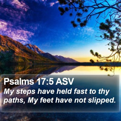 Psalms 17:5 ASV Bible Verse Image