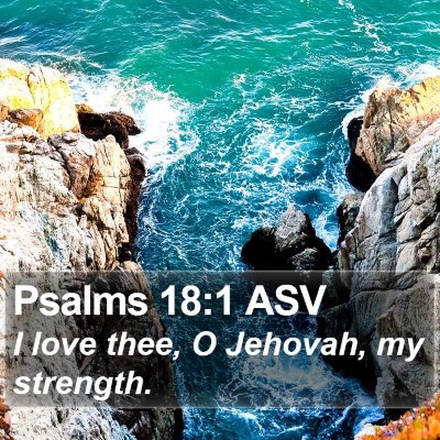 Psalms 18:1 ASV Bible Verse Image