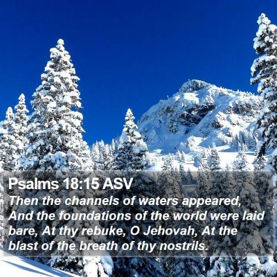 Psalms 18:15 ASV Bible Verse Image