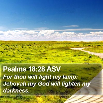 Psalms 18:28 ASV Bible Verse Image
