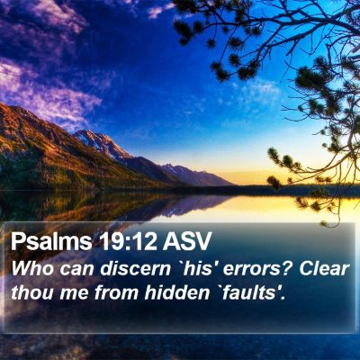 Psalms 19:12 ASV Bible Verse Image