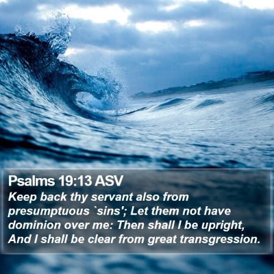 Psalms 19:13 ASV Bible Verse Image