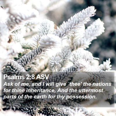 Psalms 2:8 ASV Bible Verse Image