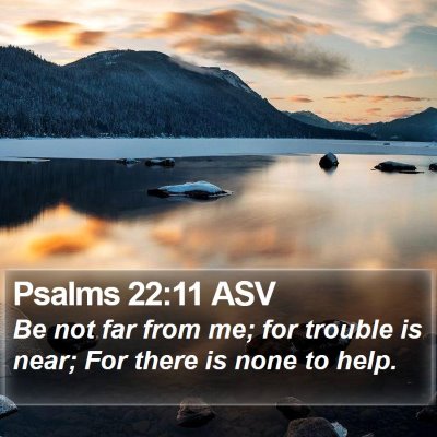 Psalms 22:11 ASV Bible Verse Image