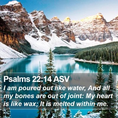 Psalms 22:14 ASV Bible Verse Image
