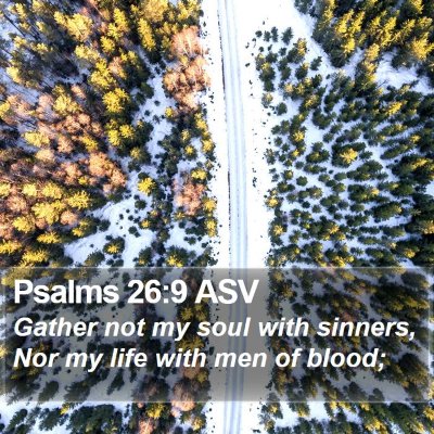 Psalms 26:9 ASV Bible Verse Image