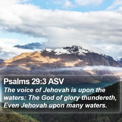 Psalms 29:3 ASV Bible Verse Image