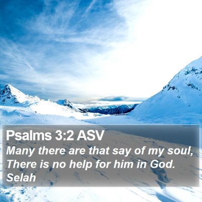 Psalms 3:2 ASV Bible Verse Image