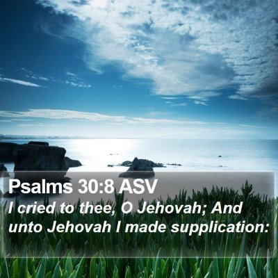 Psalms 30:8 ASV Bible Verse Image