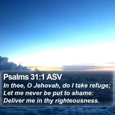 Psalms 31:1 ASV Bible Verse Image