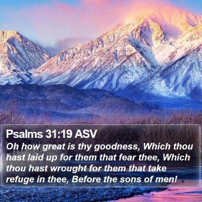 Psalms 31:19 ASV Bible Verse Image
