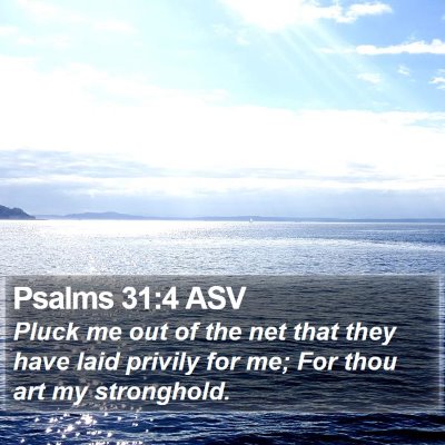 Psalms 31:4 ASV Bible Verse Image