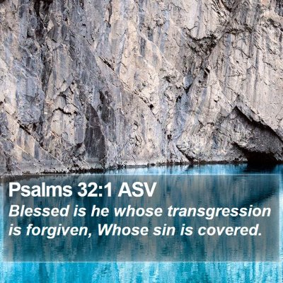 Psalms 32:1 ASV Bible Verse Image